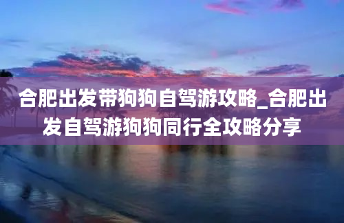 合肥出发带狗狗自驾游攻略_合肥出发自驾游狗狗同行全攻略分享