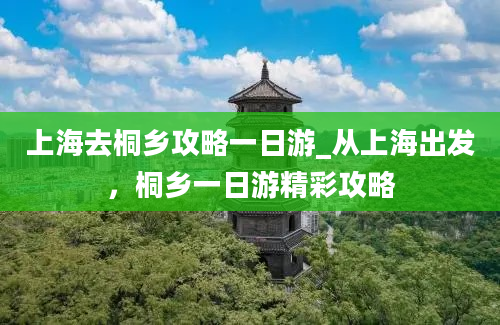 上海去桐乡攻略一日游_从上海出发，桐乡一日游精彩攻略