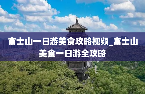 富士山一日游美食攻略视频_富士山美食一日游全攻略