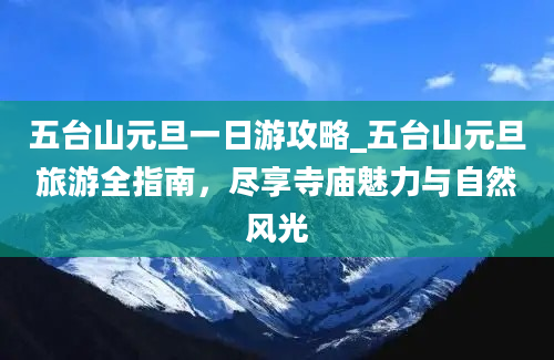 五台山元旦一日游攻略_五台山元旦旅游全指南，尽享寺庙魅力与自然风光