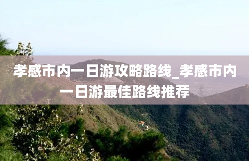 孝感市内一日游攻略路线_孝感市内一日游最佳路线推荐