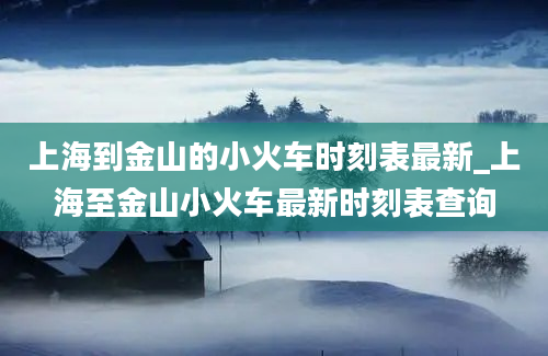 上海到金山的小火车时刻表最新_上海至金山小火车最新时刻表查询