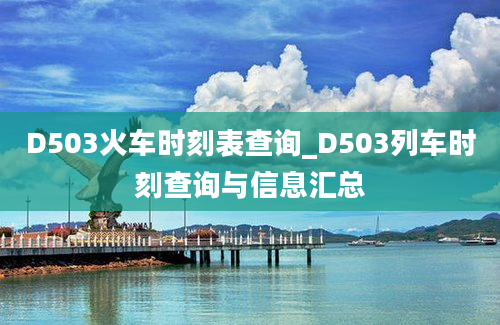 D503火车时刻表查询_D503列车时刻查询与信息汇总