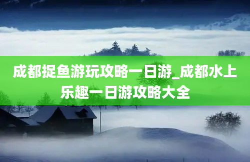 成都捉鱼游玩攻略一日游_成都水上乐趣一日游攻略大全