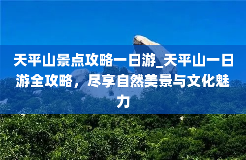 天平山景点攻略一日游_天平山一日游全攻略，尽享自然美景与文化魅力