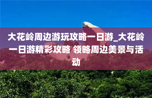 大花岭周边游玩攻略一日游_大花岭一日游精彩攻略 领略周边美景与活动