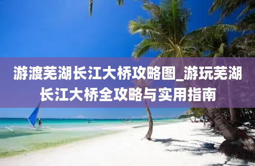 游渡芜湖长江大桥攻略图_游玩芜湖长江大桥全攻略与实用指南