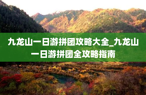 九龙山一日游拼团攻略大全_九龙山一日游拼团全攻略指南