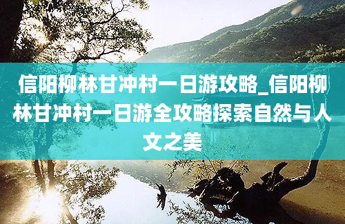 信阳柳林甘冲村一日游攻略_信阳柳林甘冲村一日游全攻略探索自然与人文之美