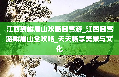 江西到峨眉山攻略自驾游_江西自驾游峨眉山全攻略_天天畅享美景与文化