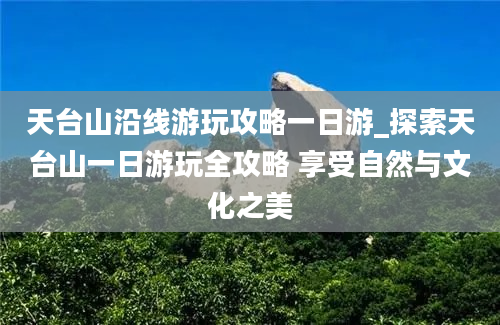 天台山沿线游玩攻略一日游_探索天台山一日游玩全攻略 享受自然与文化之美