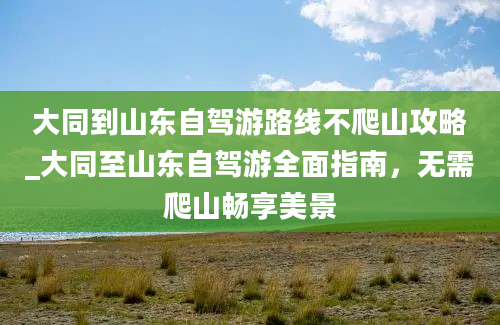 大同到山东自驾游路线不爬山攻略_大同至山东自驾游全面指南，无需爬山畅享美景