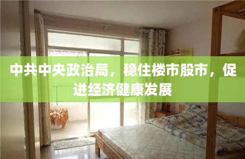 中共中央政治局，稳住楼市股市，促进经济健康发展