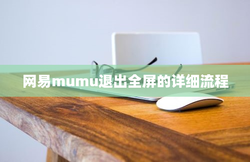 网易mumu退出全屏的详细流程