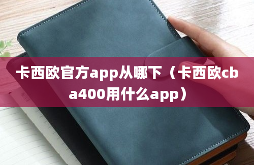 卡西欧官方app从哪下（卡西欧cba400用什么app）