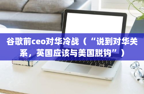 谷歌前ceo对华冷战（“说到对华关系，英国应该与美国脱钩”）