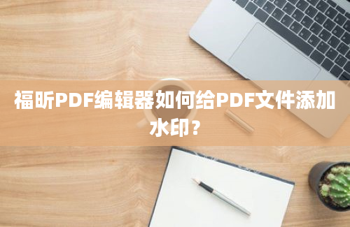 福昕PDF编辑器如何给PDF文件添加水印？