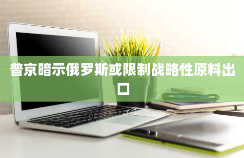 普京暗示俄罗斯或限制战略性原料出口