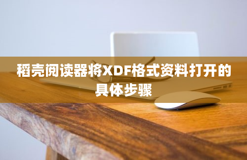 稻壳阅读器将XDF格式资料打开的具体步骤