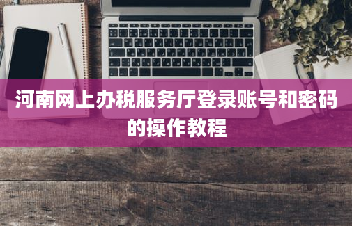 河南网上办税服务厅登录账号和密码的操作教程