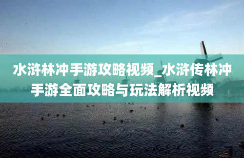 水浒林冲手游攻略视频_水浒传林冲手游全面攻略与玩法解析视频