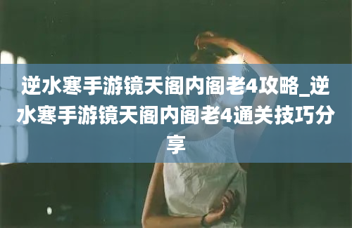 逆水寒手游镜天阁内阁老4攻略_逆水寒手游镜天阁内阁老4通关技巧分享