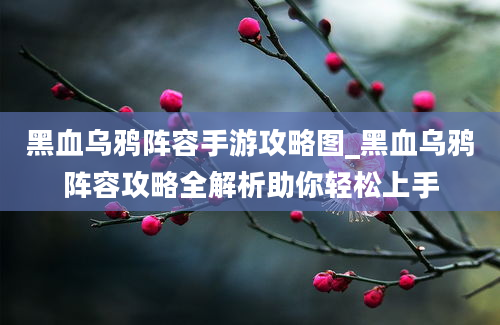 黑血乌鸦阵容手游攻略图_黑血乌鸦阵容攻略全解析助你轻松上手