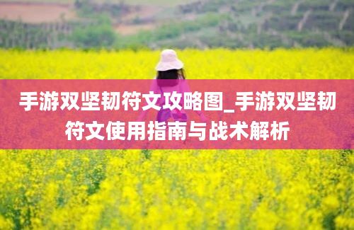 手游双坚韧符文攻略图_手游双坚韧符文使用指南与战术解析