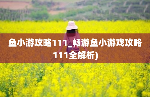 鱼小游攻略111_畅游鱼小游戏攻略111全解析)