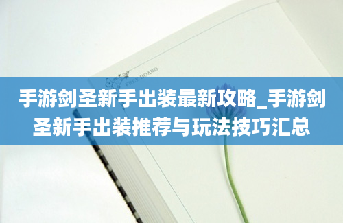 手游剑圣新手出装最新攻略_手游剑圣新手出装推荐与玩法技巧汇总