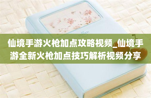 仙境手游火枪加点攻略视频_仙境手游全新火枪加点技巧解析视频分享