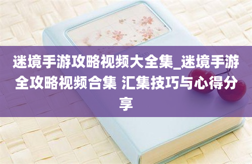 迷境手游攻略视频大全集_迷境手游全攻略视频合集 汇集技巧与心得分享