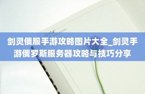 剑灵俄服手游攻略图片大全_剑灵手游俄罗斯服务器攻略与技巧分享