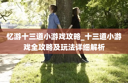 忆游十三道小游戏攻略_十三道小游戏全攻略及玩法详细解析