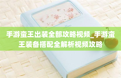 手游蛮王出装全部攻略视频_手游蛮王装备搭配全解析视频攻略