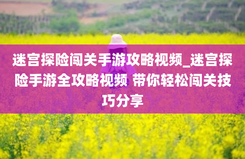 迷宫探险闯关手游攻略视频_迷宫探险手游全攻略视频 带你轻松闯关技巧分享