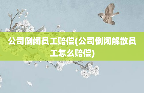 公司倒闭员工赔偿(公司倒闭解散员工怎么赔偿)