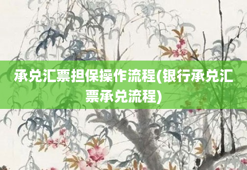 承兑汇票担保操作流程(银行承兑汇票承兑流程)