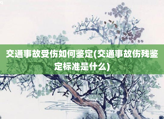 交通事故受伤如何鉴定(交通事故伤残鉴定标准是什么)