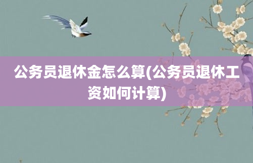 公务员退休金怎么算(公务员退休工资如何计算)