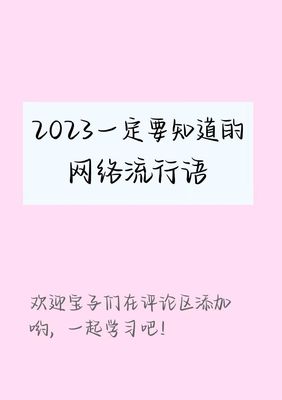 网络流行语翻译的结束语,网络语言的翻译