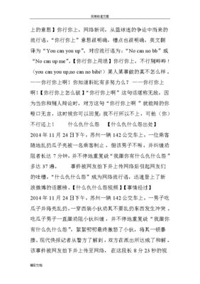 网络流行语现状论文_网络流行语现状分析