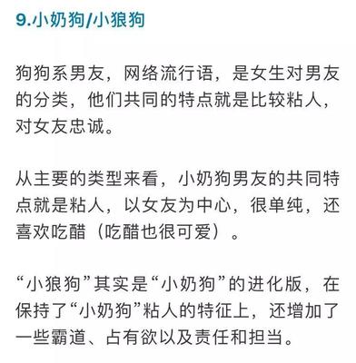 狗狗系男友网络流行语_狗系男生